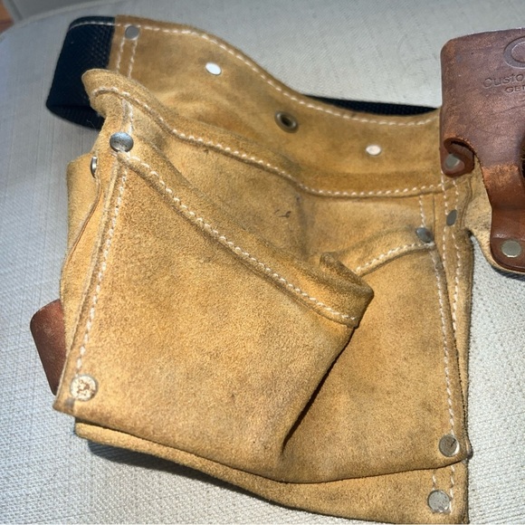 Toolbelt Equipment CLC Work Gear No. 370X3 Leather Work Apron 8 Pockets Tool Bag - Picture 4 of 7